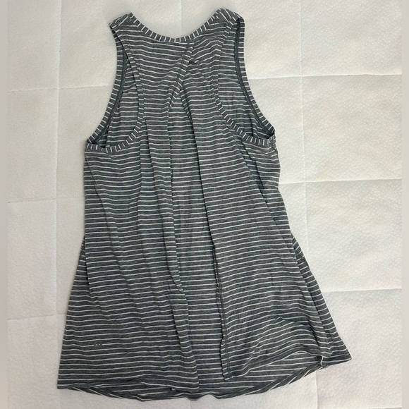 Lululemon All Tied Up Tank in Grey/White Stripes Size S - Picture 7 of 11